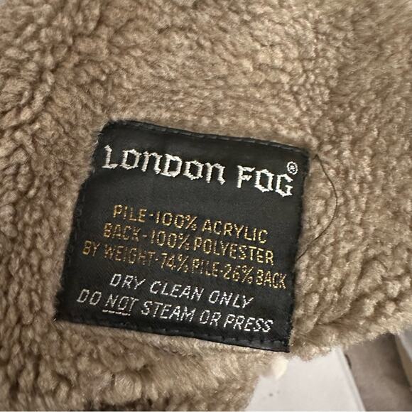 London Fog Vintage Tan Long Trench Coat Removable Lining Womens Large - Picture 8 of 10